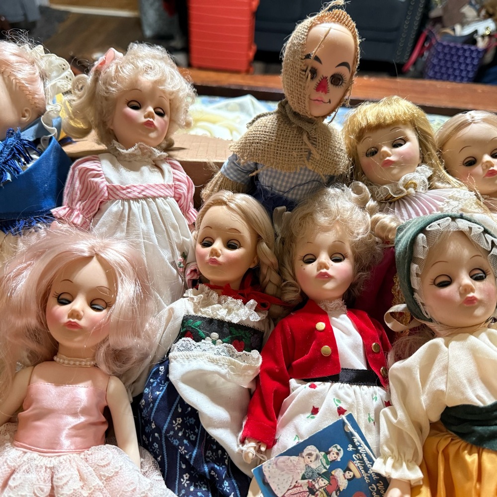 Set of 10 Vintage Style effanbee Dolls Set - Multicolor